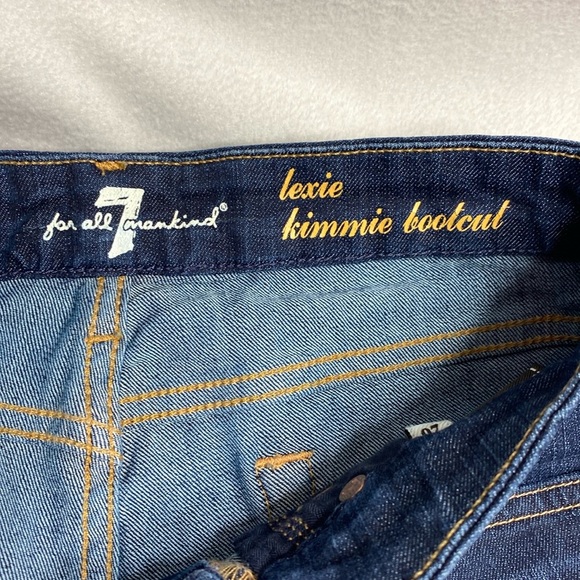 7 for all mankind Lexie Kimmie Bootcut blue Jeans size 26 - Picture 2 of 9